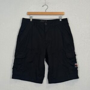 No Fear Black Ripstop Cargo Shorts 34x22